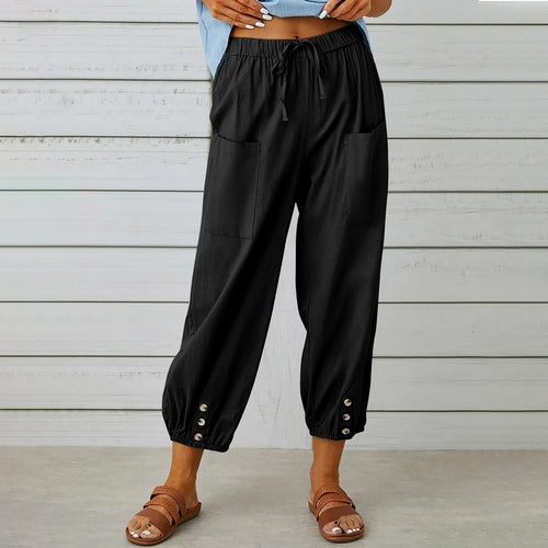 high waist hemp pants.|