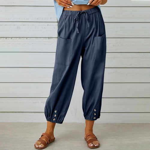 high waist hemp pants.|