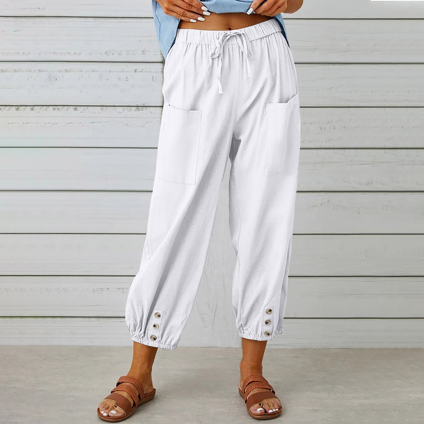 high waist hemp pants.|