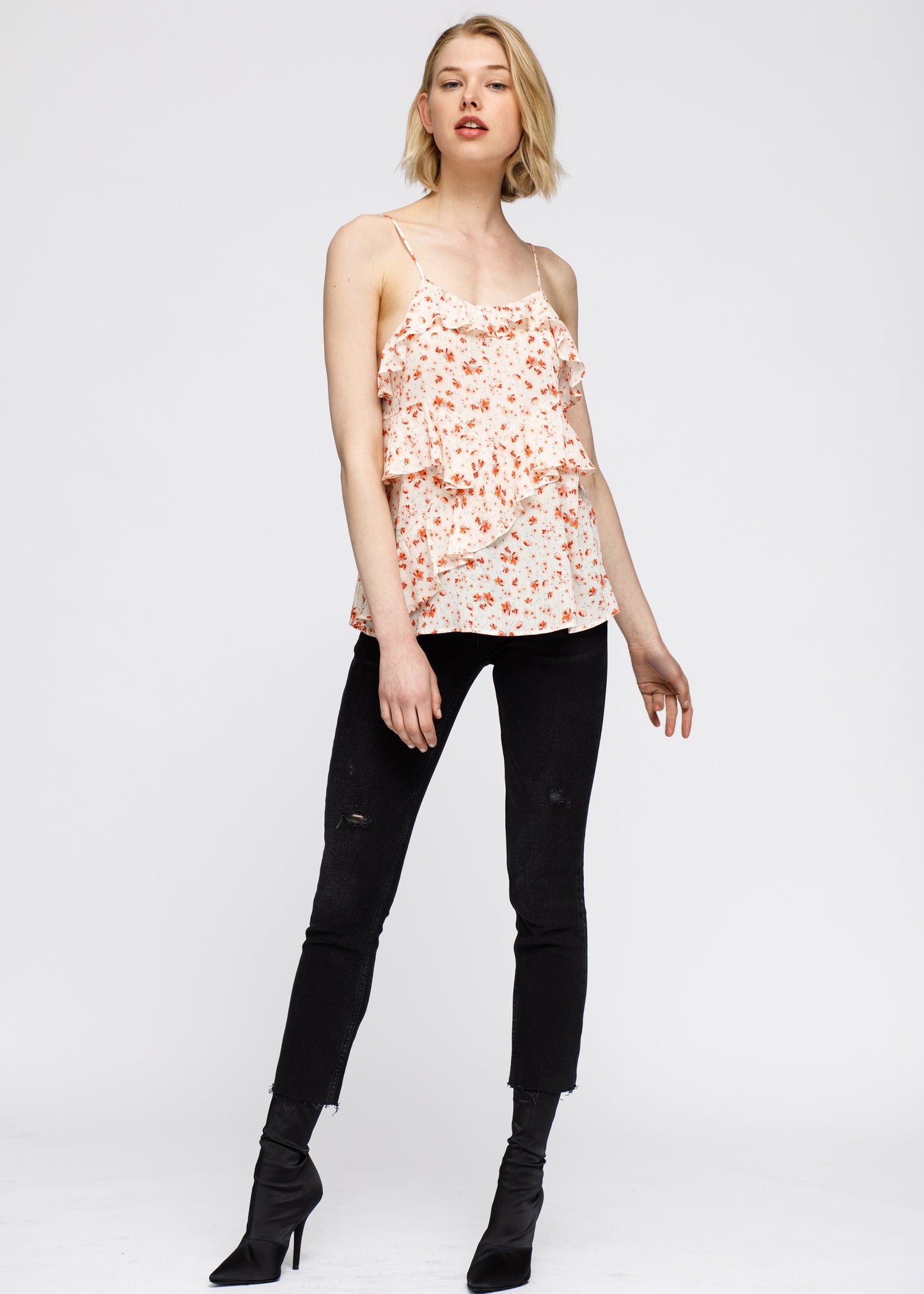 ruffle cami.|
