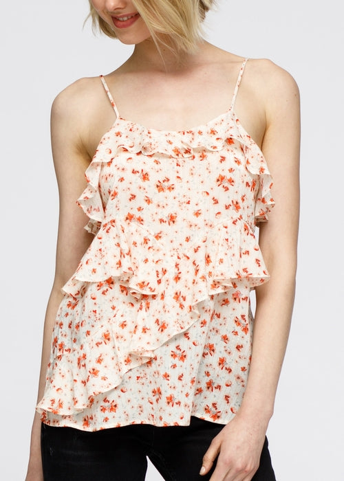 ruffle cami.|