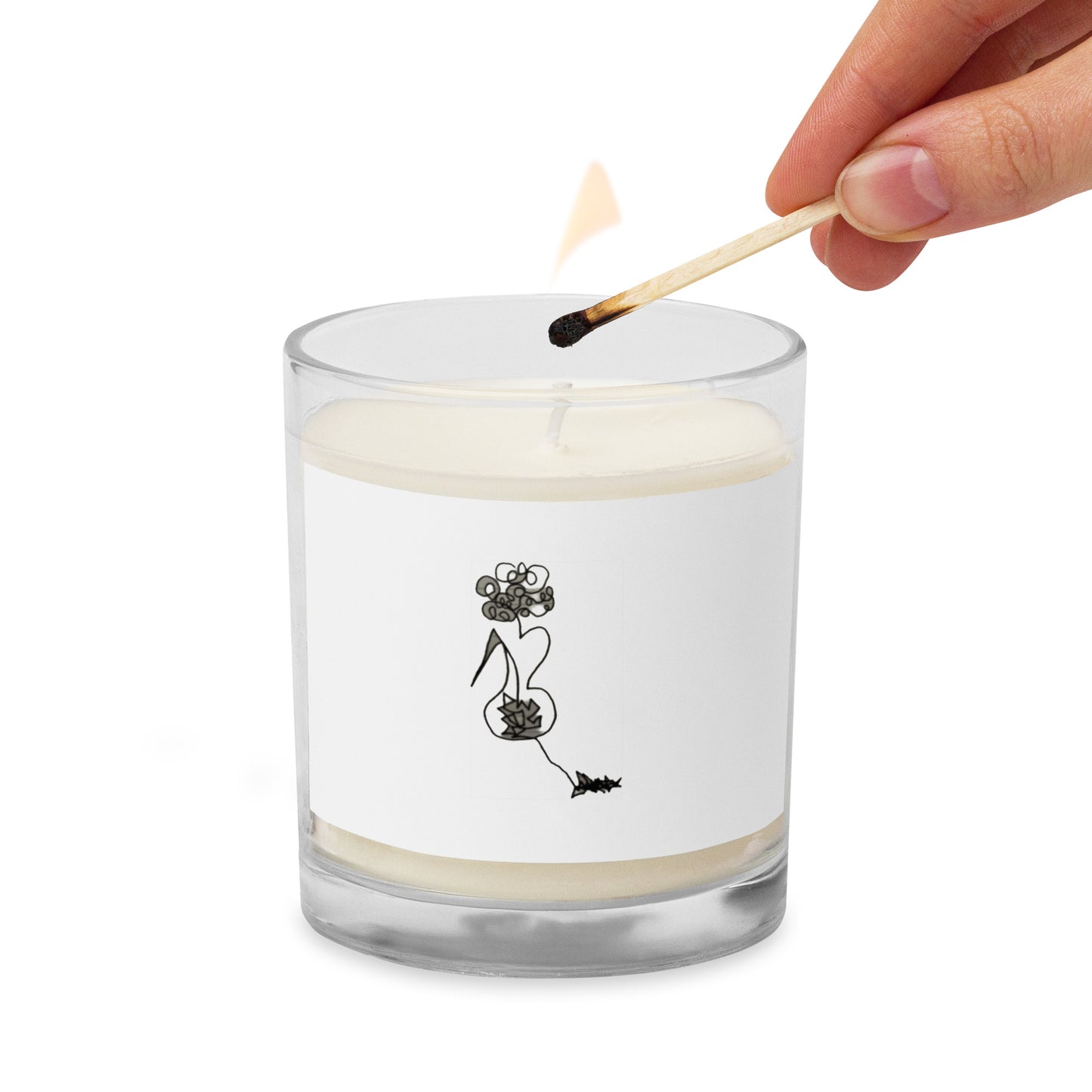 a self portrait candle.|