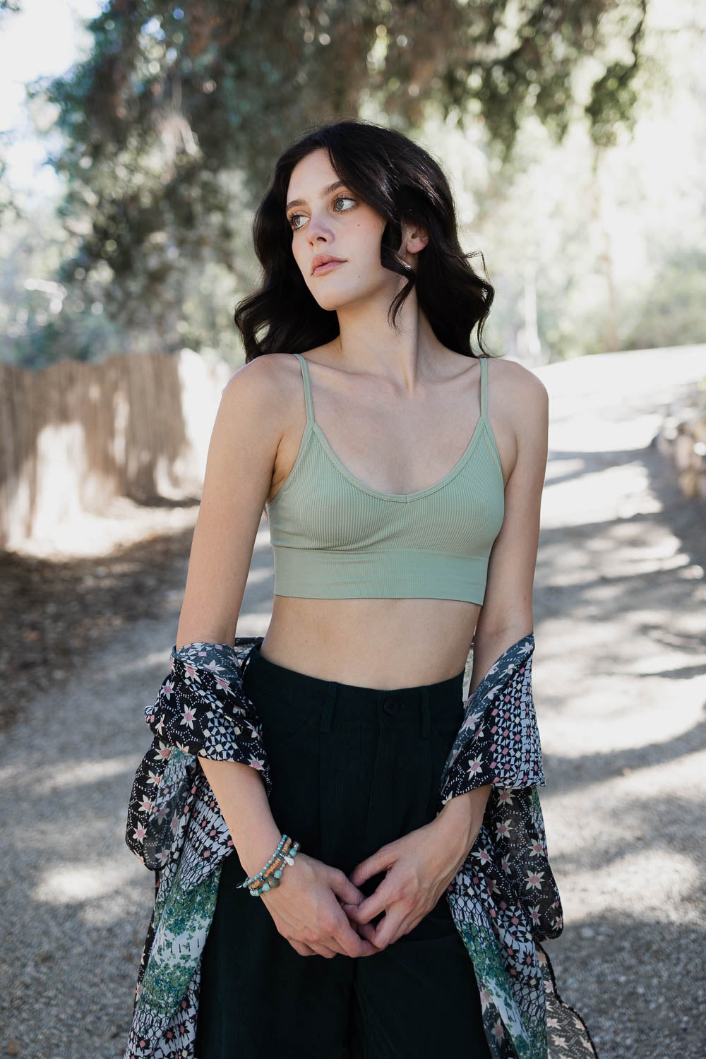 seamless low back bralette.|