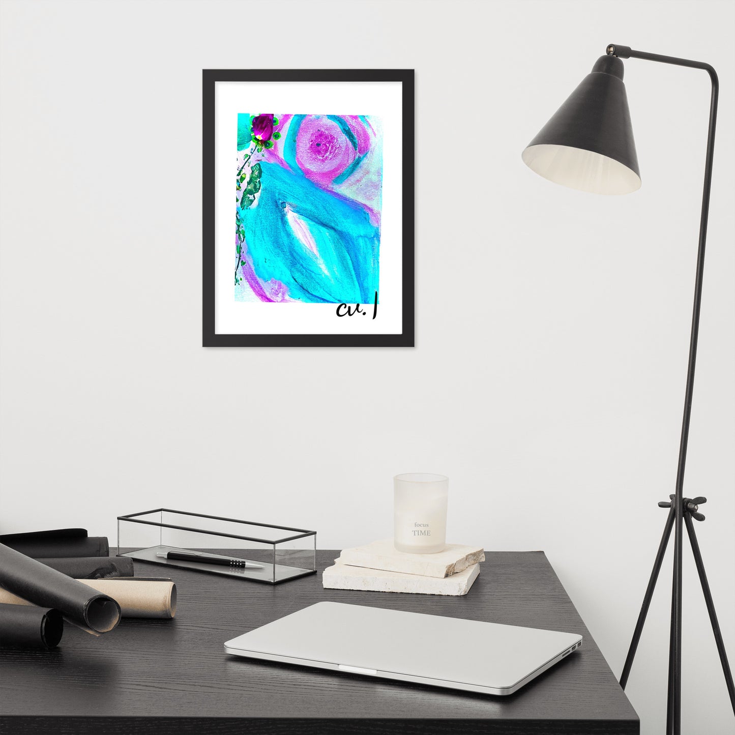 Framed photo paper poster