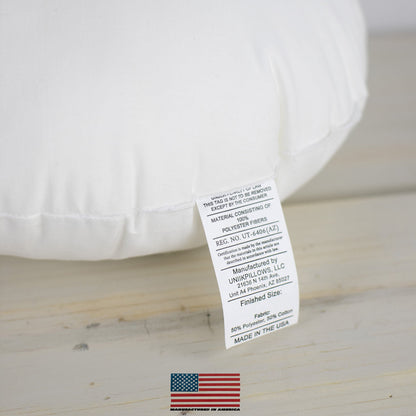 hypoallergenic round pillow.|